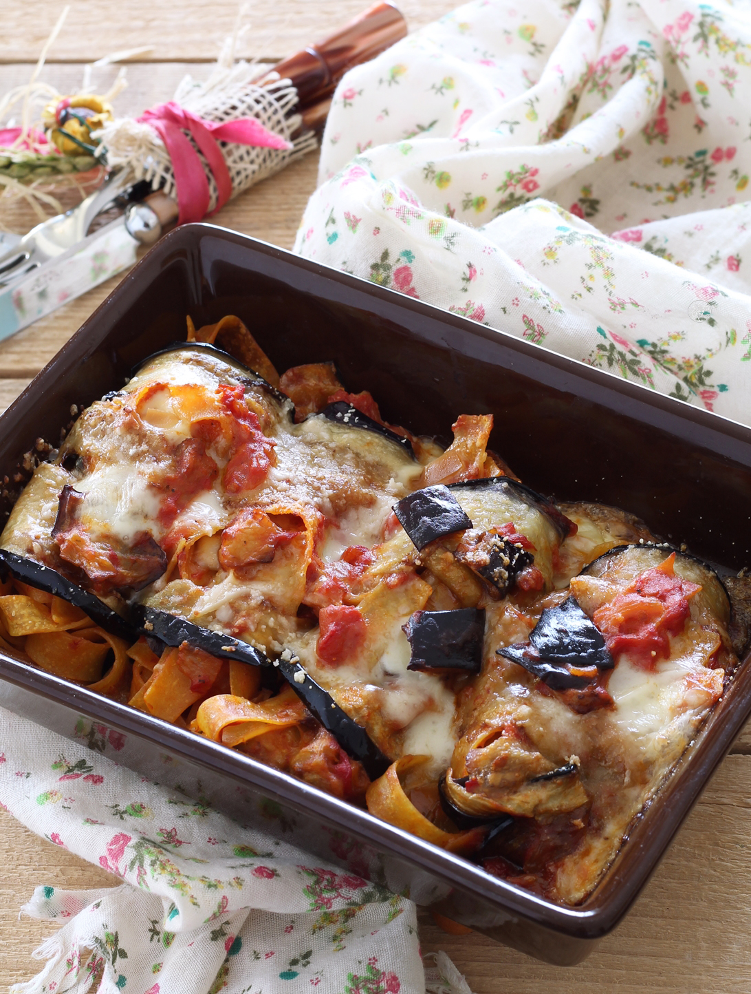 Involtini di melanzane e fettuccine senza glutine la video ricetta