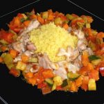 Cous Cous di mais con verdure e carne