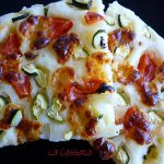 Focaccia glutenfree con zucchine e pomodori