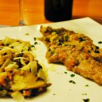 Scaloppine, porcini e scaglie di grana