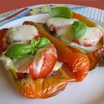 Peperoni al forno con mozzarella