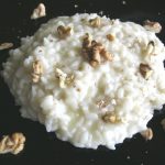 Riso al tartufo con provola affumicata e noci