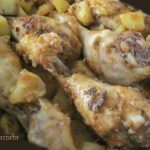 Cosce di pollo e patate al forno e premio