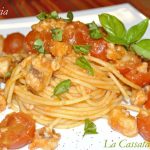 Spaghetti con lo scorfano