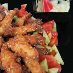 Bastoncini di pollo al sesamo