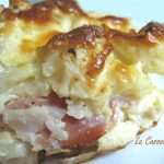 Pasticcio di cavolfiore con prosciutto e formaggio