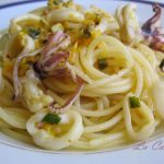 Rifatte senza glutine: Linguine ai calamari e nettare d’arancia