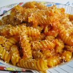 Fusilli allo zafferano e ragù di salsiccia di Pappa e Cicci
