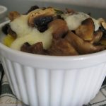 Terrine di polenta e  funghi gratinati