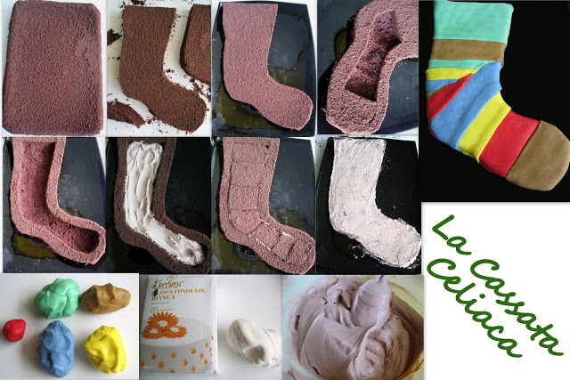 Gâteau "Chaussette" pour l'Epiphanie sans gluten - La Cassata Celiaca