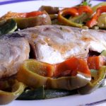 Orata con verdure al vapore