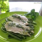 Scaloppina di orata con fagiolini e pesto - La Cassata Celiaca