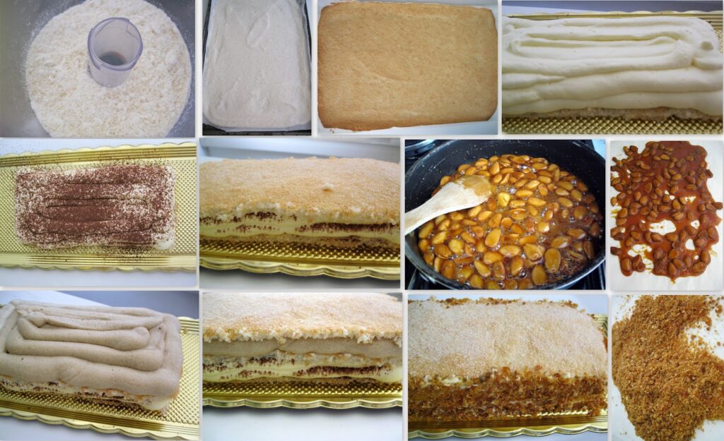 Trancetto con crema al caffè e crema al mascarpone - La Cassata Celiaca Trancetto con crema al caffè e crema al mascarpone - La Cassata Celiaca
