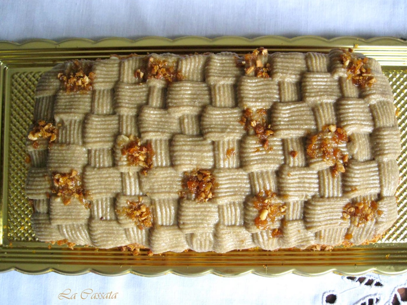 Trancetto con crema al caffè e crema al mascarpone - La Cassata Celiaca Trancetto con crema al caffè e crema al mascarpone - La Cassata Celiaca