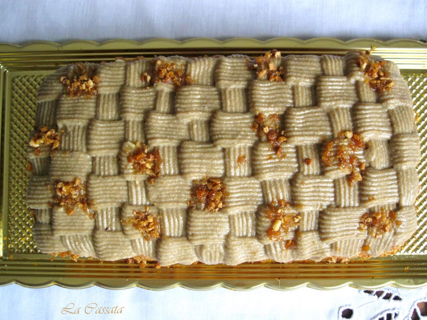 Trancetto con crema al caffè e crema al mascarpone - La Cassata Celiaca