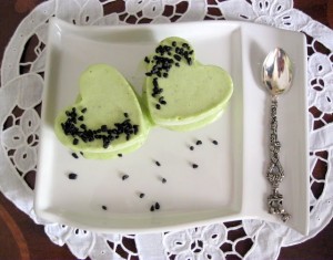 Semifreddo al pistacchio e chocaviar - La Cassata Celiaca