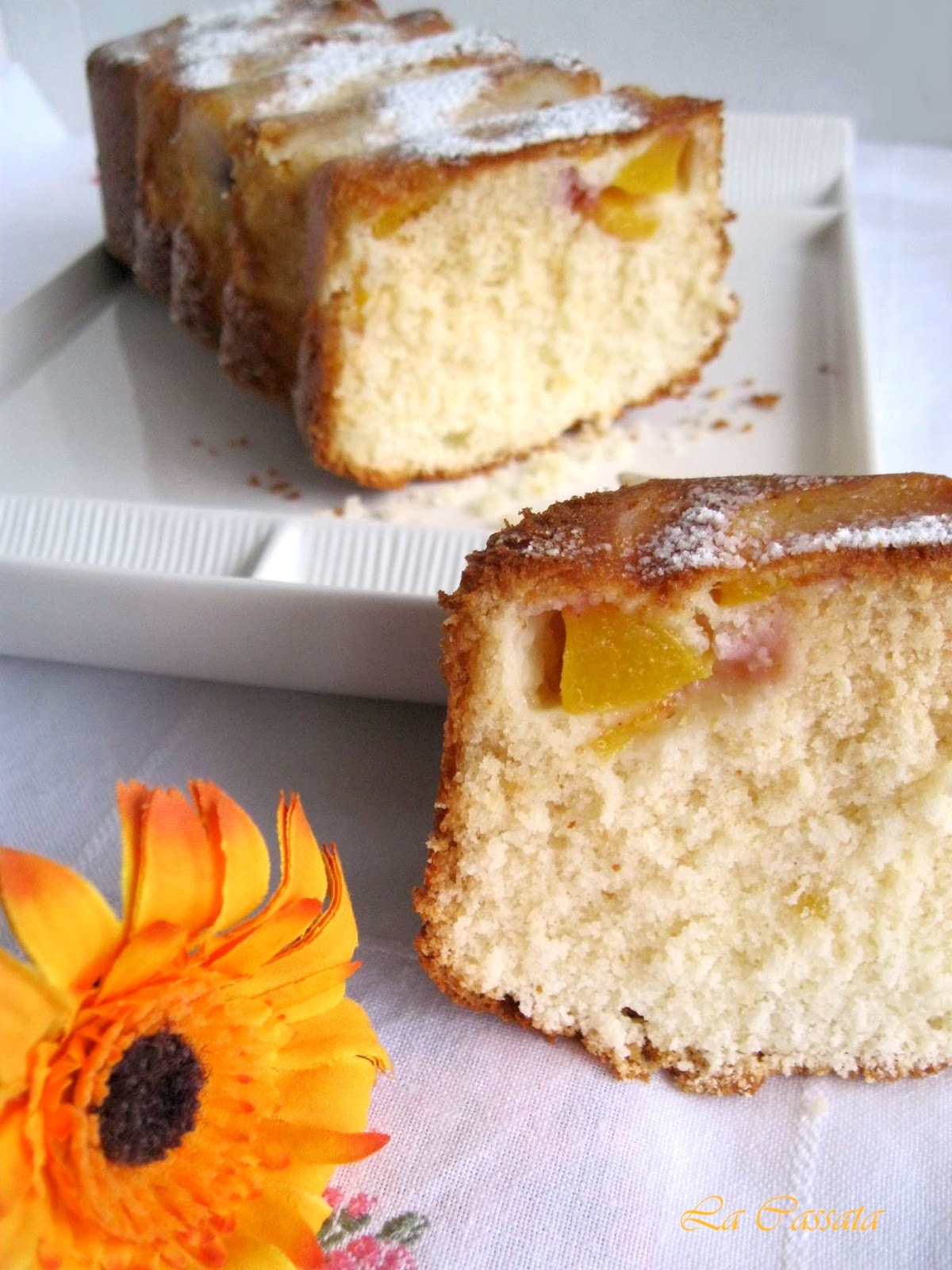 Plumcake alle pesche (anche senza glutine) - La Cassata Celiaca