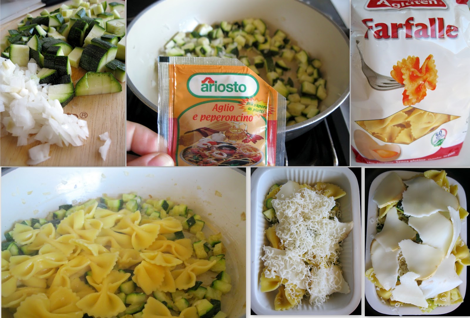 Farfalle au four avec courgettes et scamorza sans gluten - La Cassata Celiaca