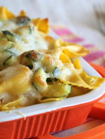 Farfalle au four avec courgettes et scamorza sans gluten - La Cassata Celiaca