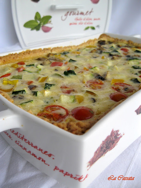 Quiche aux légumes sans gluten et avec vidéo - La Cassata Celiaca