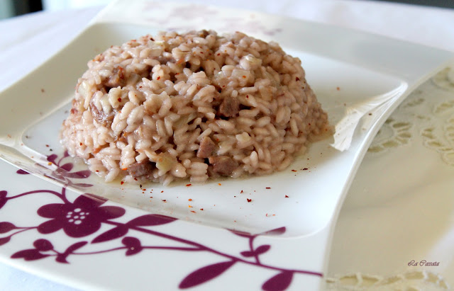 Risotto au vin rouge - La Cassata Celiaca