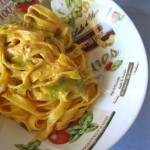 Fettuccine à la crème de poivrons sans gluten - La Cassata Celiaca