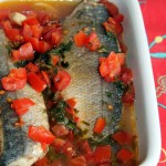 Filet de bar en acqua pazza sans gluten - La Cassata Celiaca