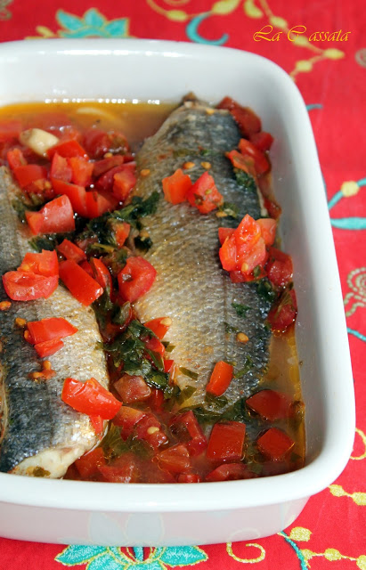 Branzino all'acqua pazza - La Cassata Celiaca