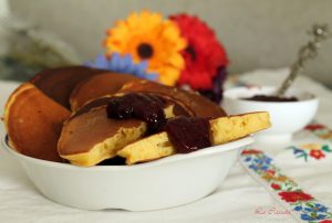 Blinis de potiron, farine de pois chiches et ricotta - La Cassata Celiaca