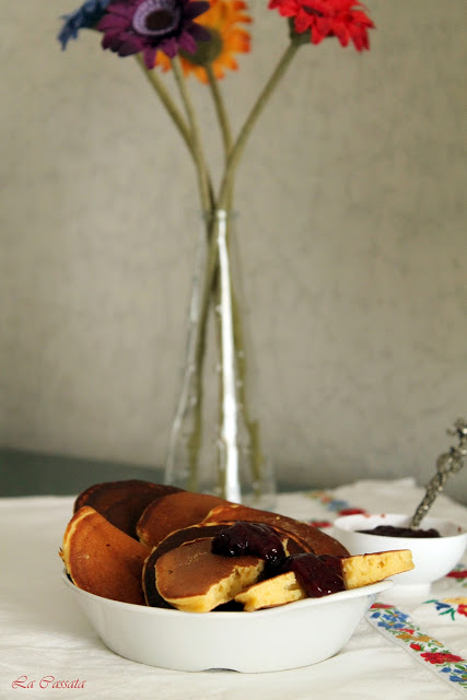 Blinis alla zucca, farina di ceci e ricotta - La Cassata Celiaca