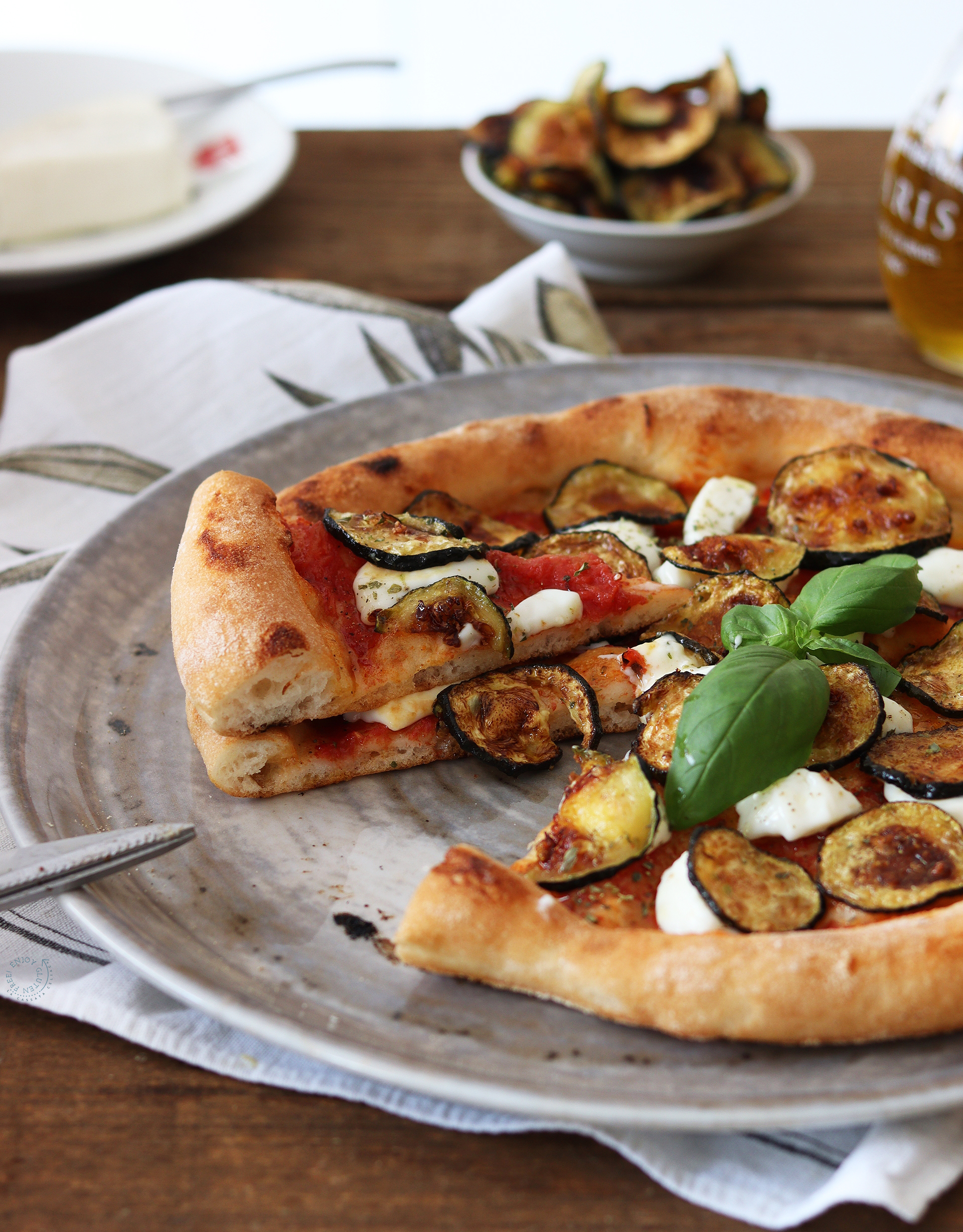 Pizza certosa e zucchine senza glutine - La Cassata Celiaca