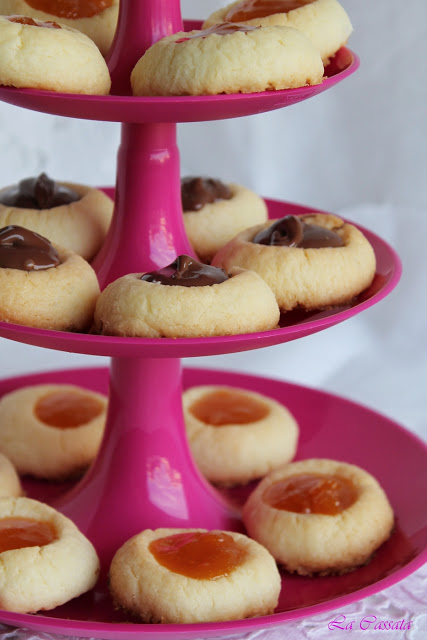 Petits fours au beurre et confiture d'abricots sans gluten - La Cassata Celiaca