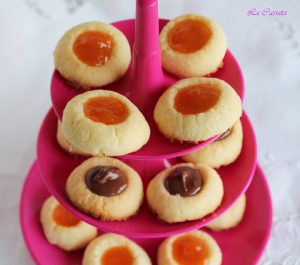 Petits fours au beurre et confiture d'abricots sans gluten - La Cassata Celiaca