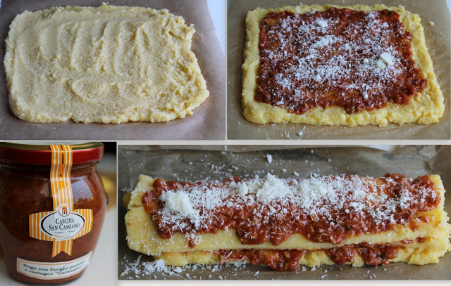 Rouleau de polenta au ragoût de cèpes et châtaignes - La Cassata Celiaca Rotolo di polenta con sugo ai funghi porcini e castagne - La Cassata Celiaca
