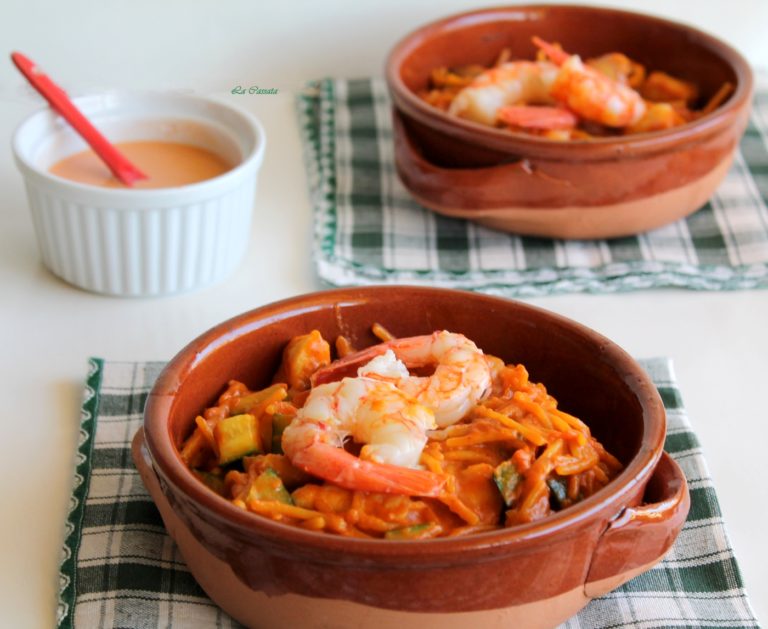 Fideuà multi-culturelle sans gluten - La Cassata Celiaca