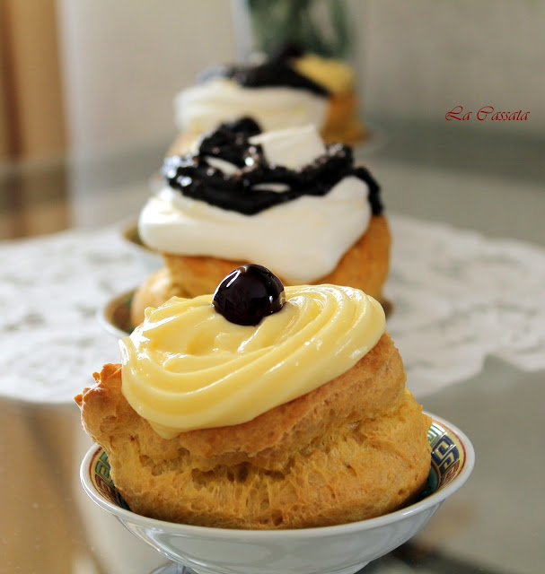 Zeppole de Saint Joseph en deux déclinaisons sans gluten - La Cassata Celiaca