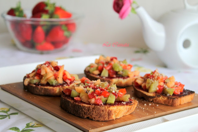 Bruschetta sucrée sans gluten - La Cassata Celiaca