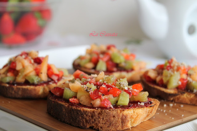 Bruschette dolci, anche senza glutine - La Cassata Celiaca