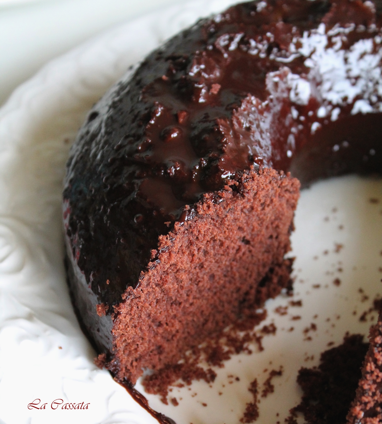 Bundt cake à l'huile d'olive et cacao sans gluten - La Cassata Celiaca