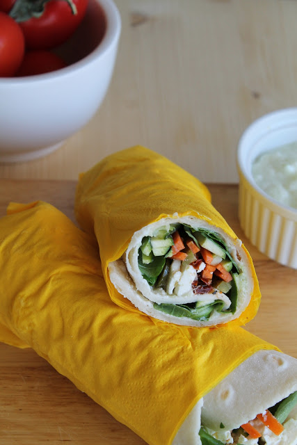 Veggie-wrap sans gluten - La Cassata Celiaca