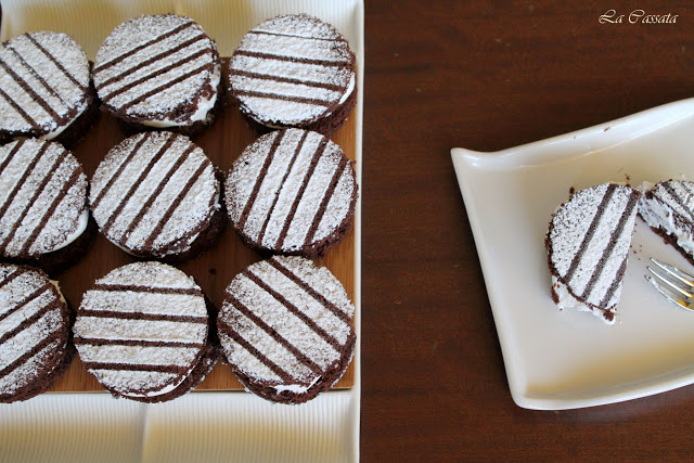 Mini gâteaux au cacao, avec nutella et crème fleurette - La Cassata Celiaca