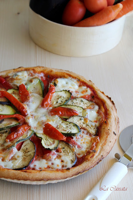 Pizza primavera senza glutine - La Cassata Celiaca