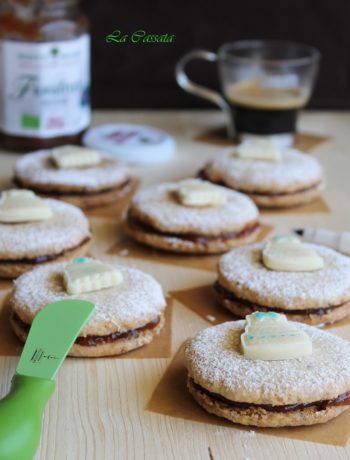 Sablés avec confiture de prunes sans oeufs et sans gluten - La Cassata Celiaca