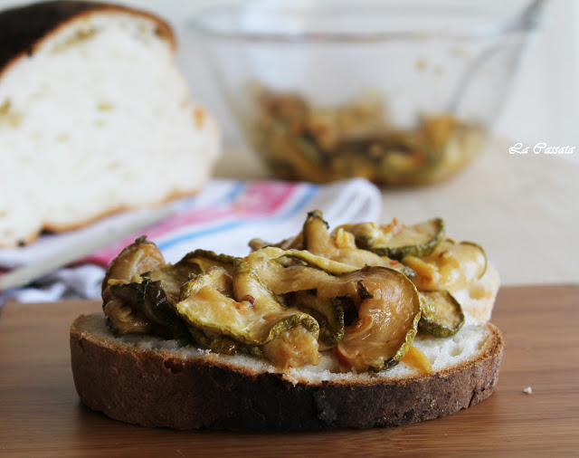 Courgettes "a scapèce" au vinaigre - La Cassata Celiaca 