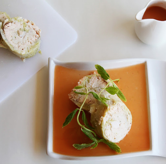 Rouleau de truite saumonée et crevettes - La Cassata Celiaca Rotolo di trota salmonata e gamberetti - La Cassata Celiaca