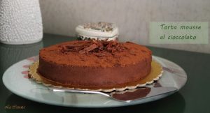 Torta con mousse al cioccolato fondente e gianduja - La Cassata Celiaca
