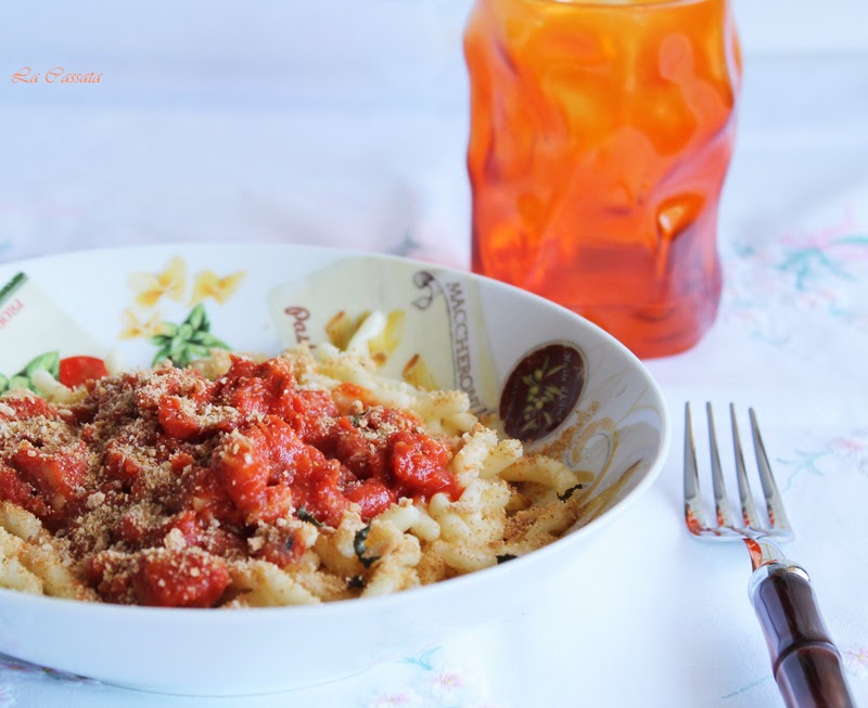 Trofie con ragù di seppioline - La Cassata Celiaca