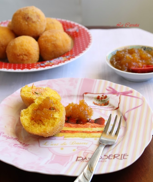 Arancina sucrée de cous cous sans gluten - La Cassata Celiaca Arancina sucrée de cous cous sans gluten - La Cassata Celiaca