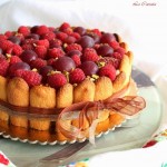 Charlotte sans gluten à la crème et aux fruits de bois - La Cassata Celiaca