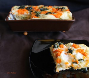 Lasagne con zucca e spinaci senza glutine - La Cassata Celiaca
